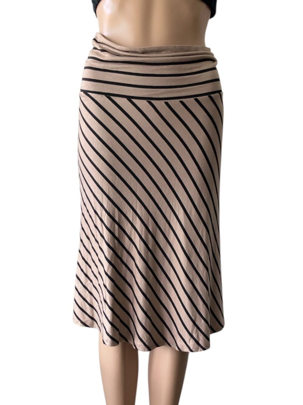 Promesa NWT Striped Mocha Skirt